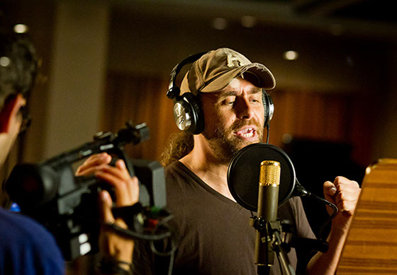 Foto Jerry bei Studioaufnahmen