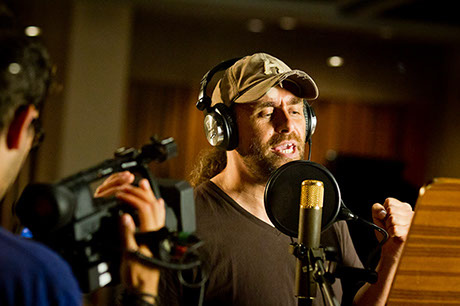 Foto Jerry bei Studioaufnahmen